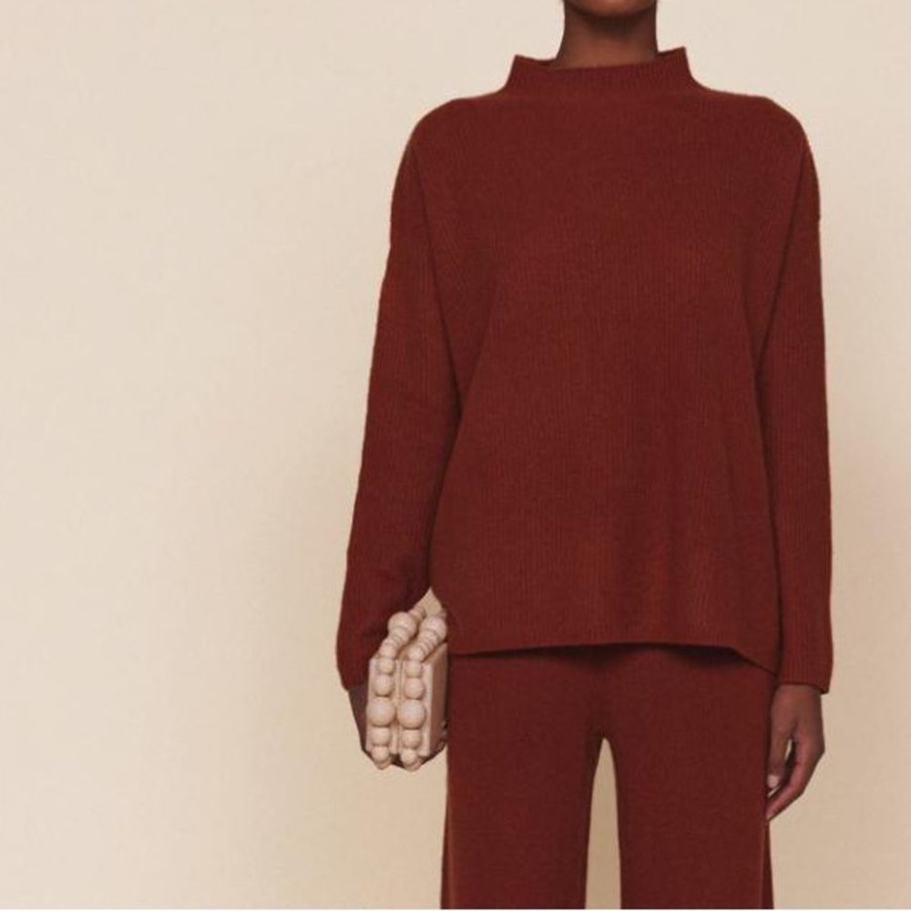 Cult Gaia Womens Wool Cashmere Sweater